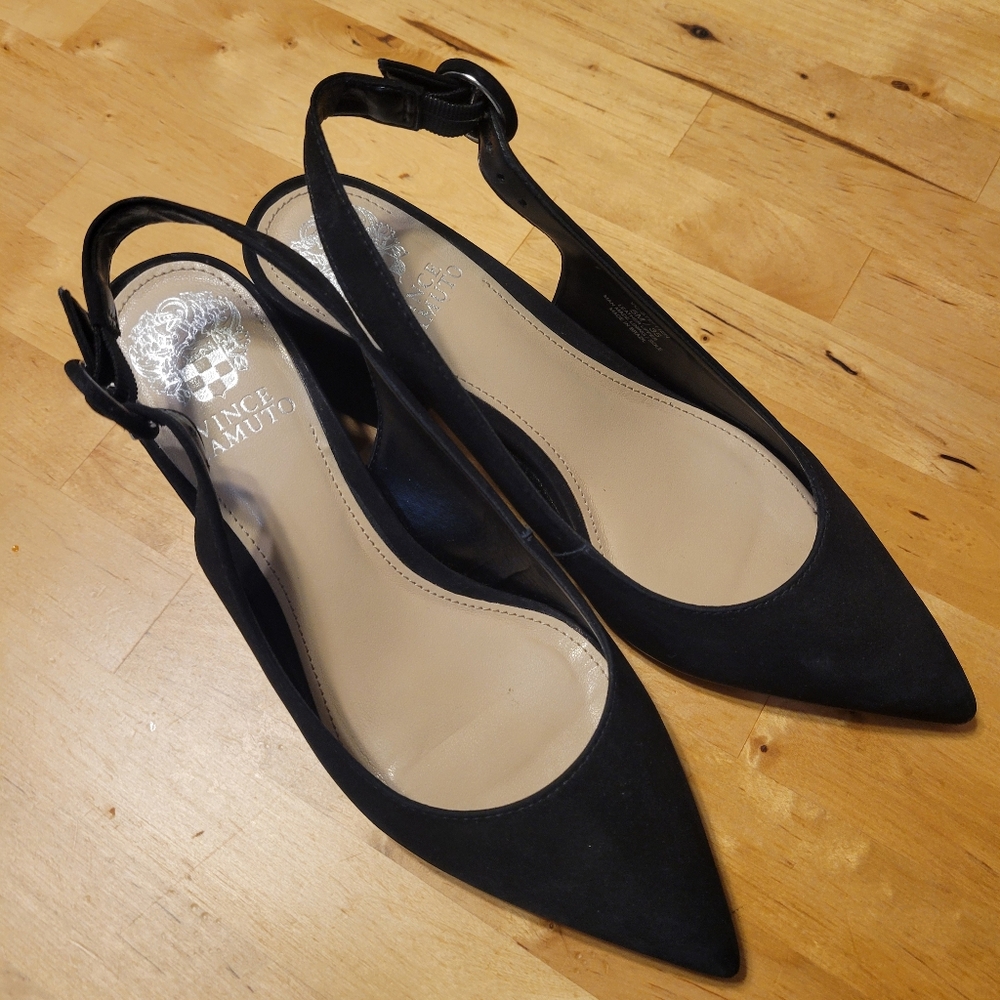 Vince Camuto Black Slingback Heels